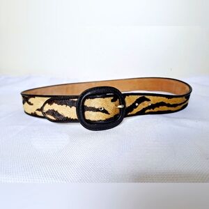 Ann Taylor "The Cats Meow" 100% leather,calfhair, old money core belt.
